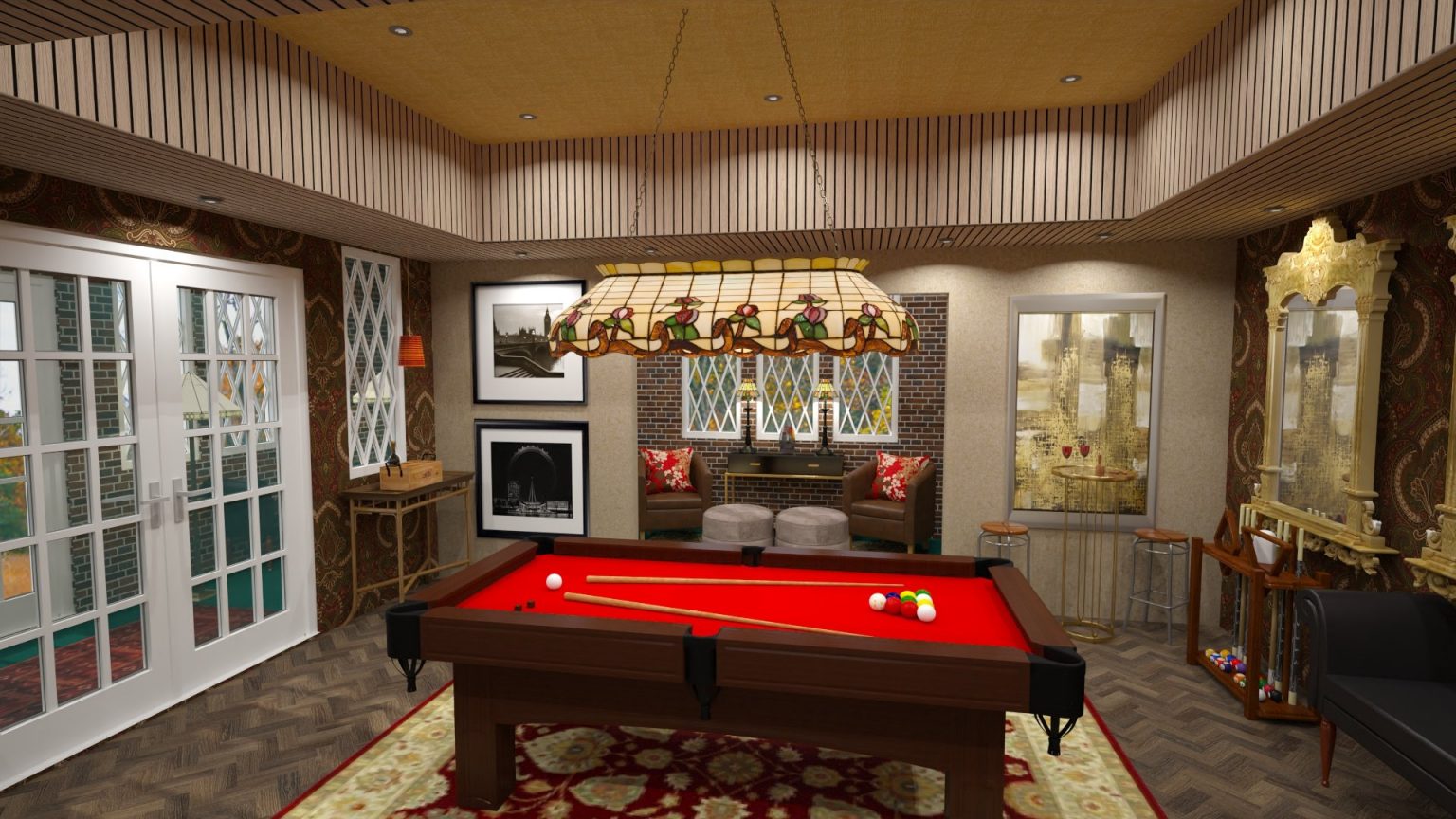 What Kind Of Decor Is In A Billiard Room Design Tips 