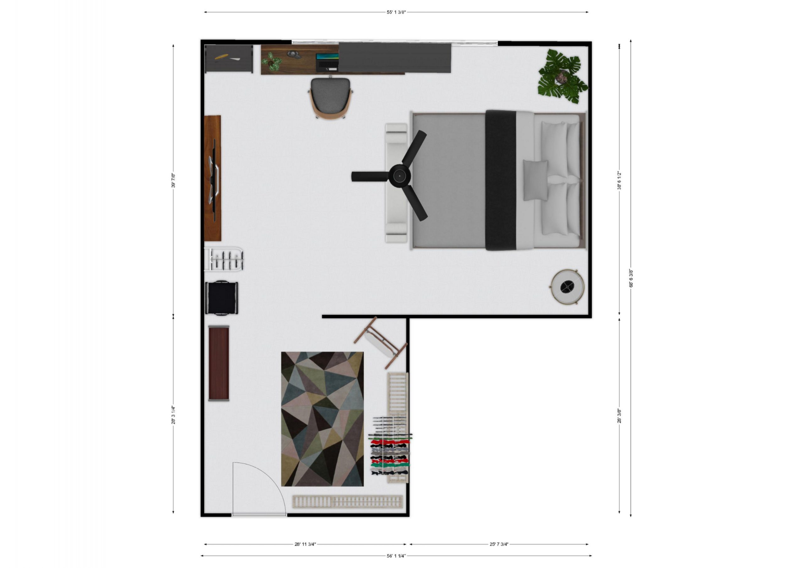 The size of a Bedroom fan Design Tips