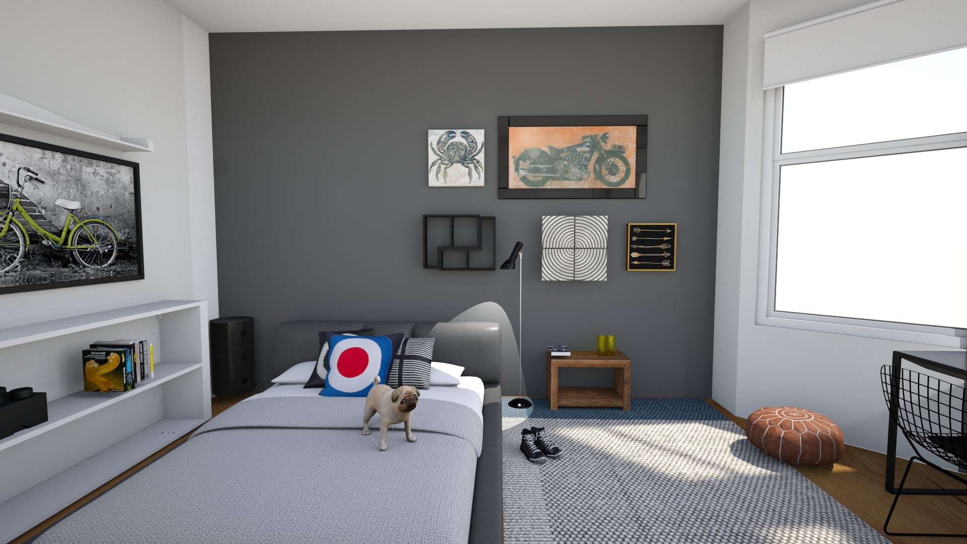 Putting books in a teenage room Design Tips